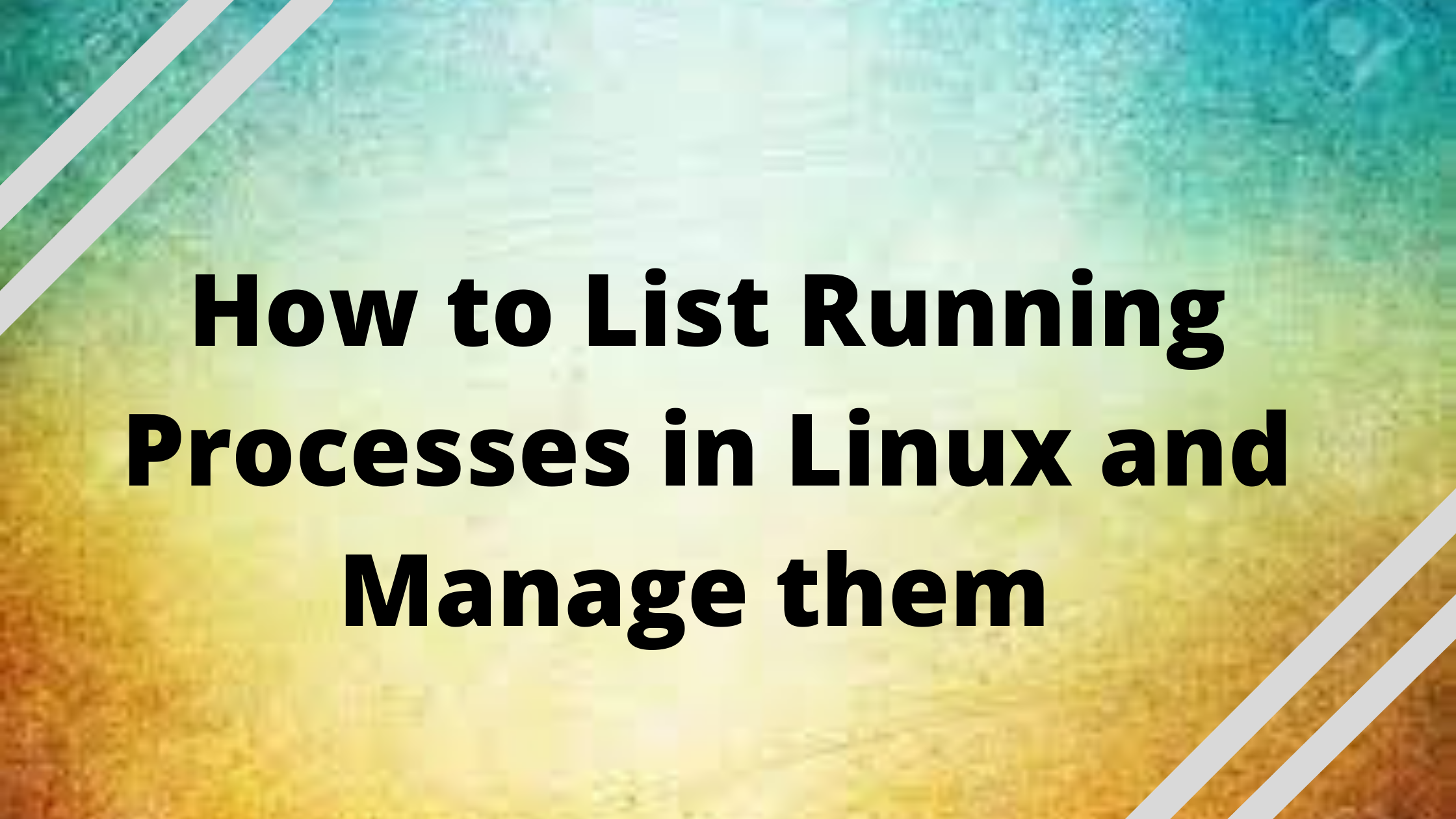 Processes in Linux