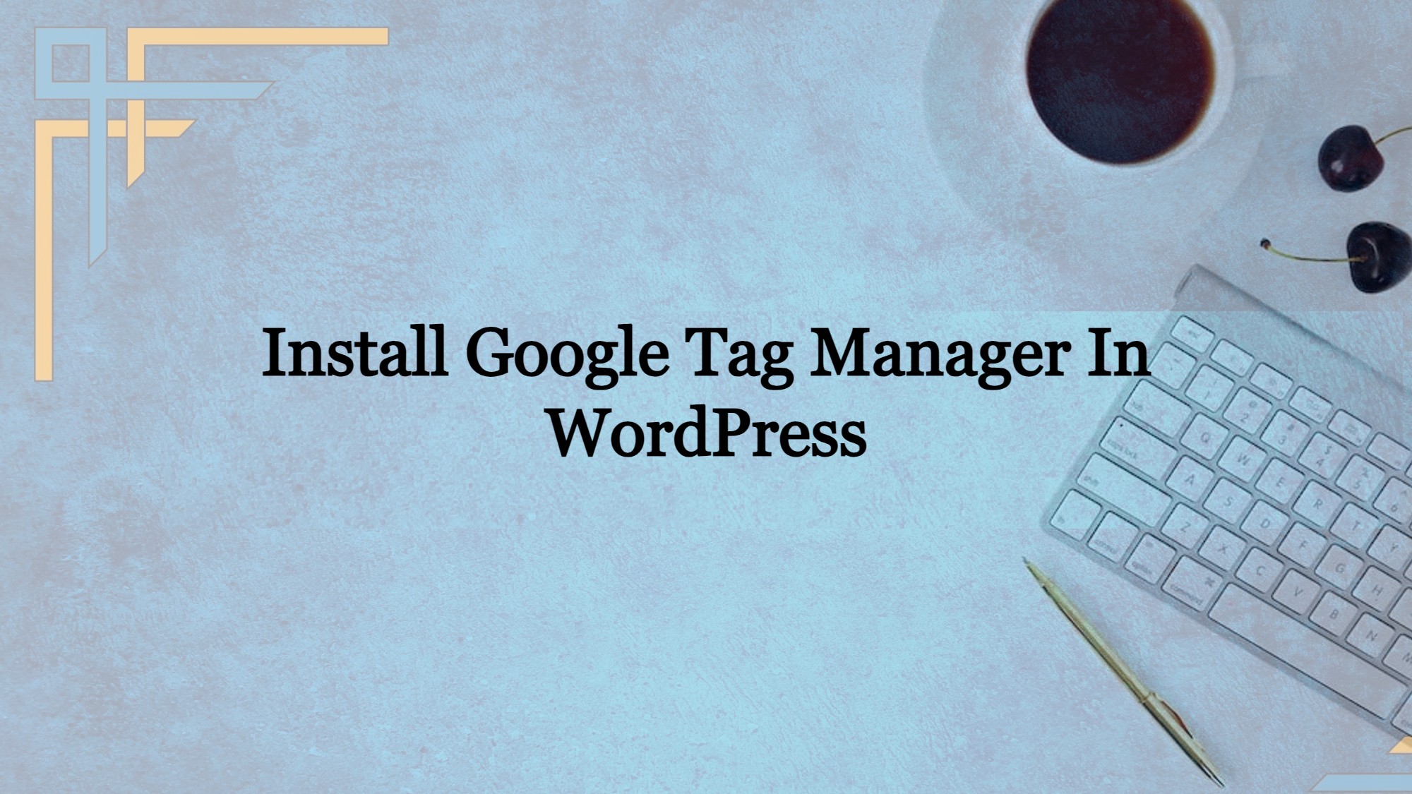 Install Google Tag Manager In WordPress