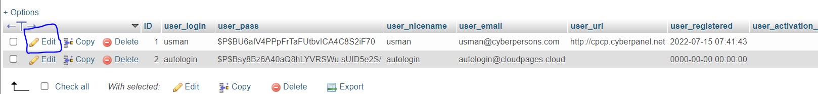 How To Change WordPress User Password from Database?