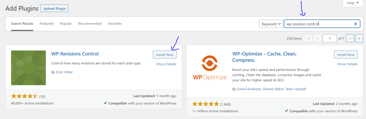How to revert changes in wordpress 