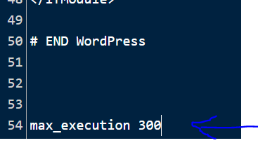 increasing php time limit in wordpress