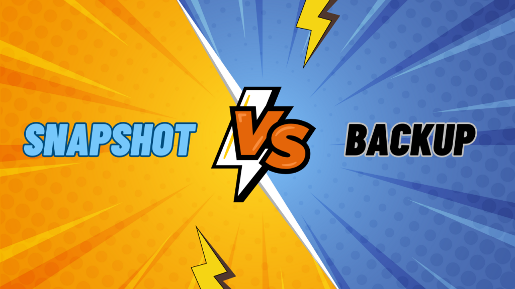 snapshot vs backup