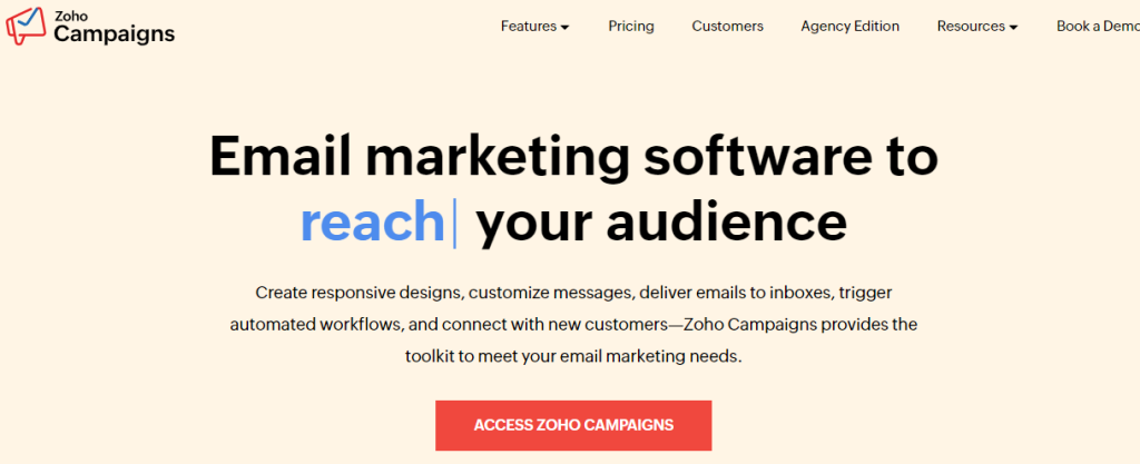 Zoho campaigns