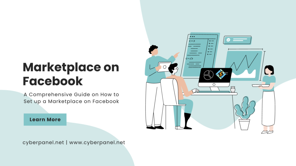 How To Set Up A Marketplace On Facebook Guide 2024   Teal Illustration Digital Business Blog Banner 6 1024x576 