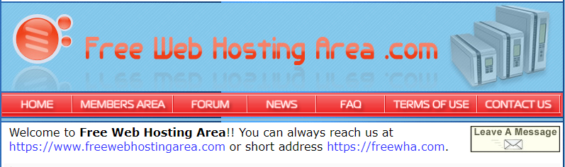 free web hosting area