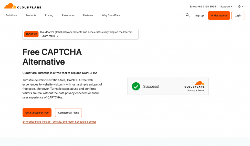 CloudFlare Turnstile-reCAPTCHA-Alternatives