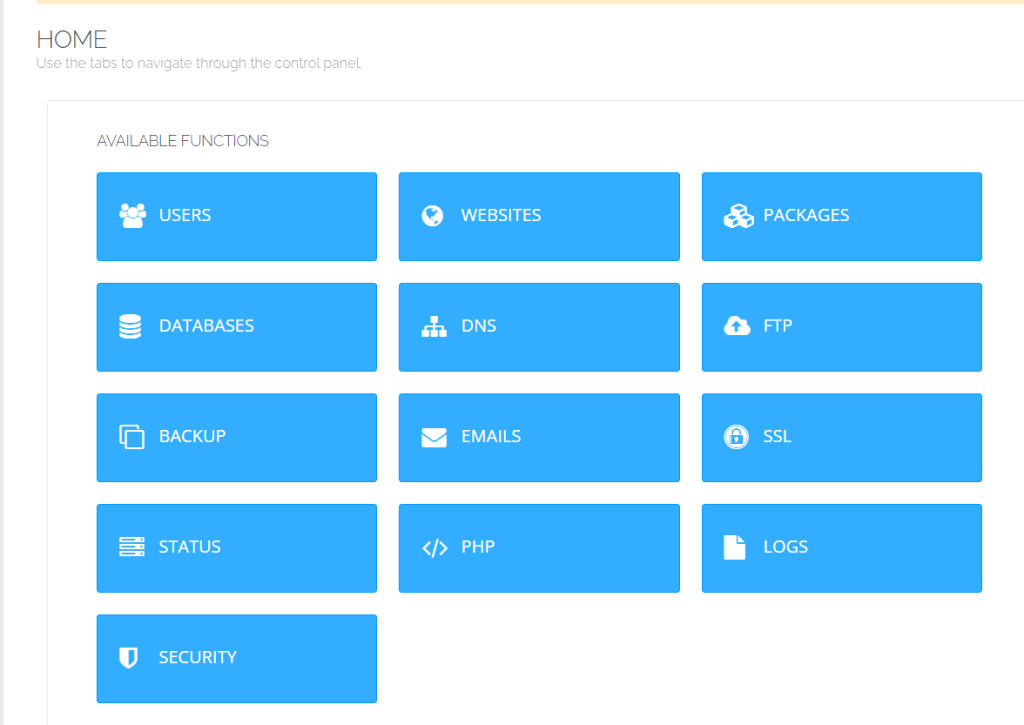 CyberPanel Firewall interface