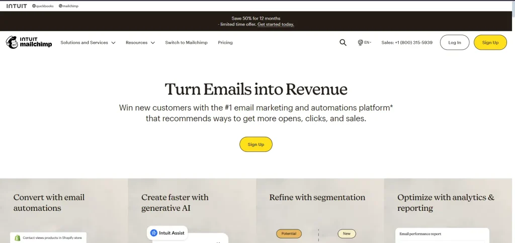 Mailchimp: One of The Best AI Email Marketing Tools