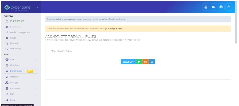 Firewall Configuration