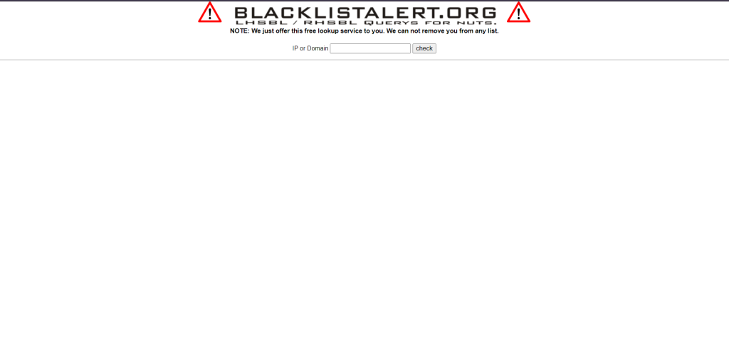 BlacklistAlert