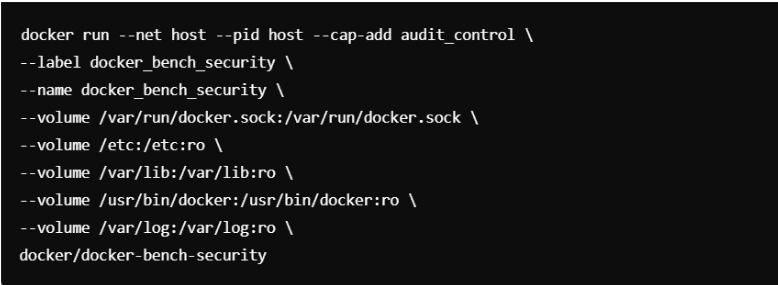 Docker bench for security