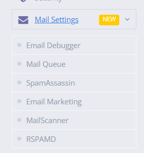 CyberPanel Mail Settings