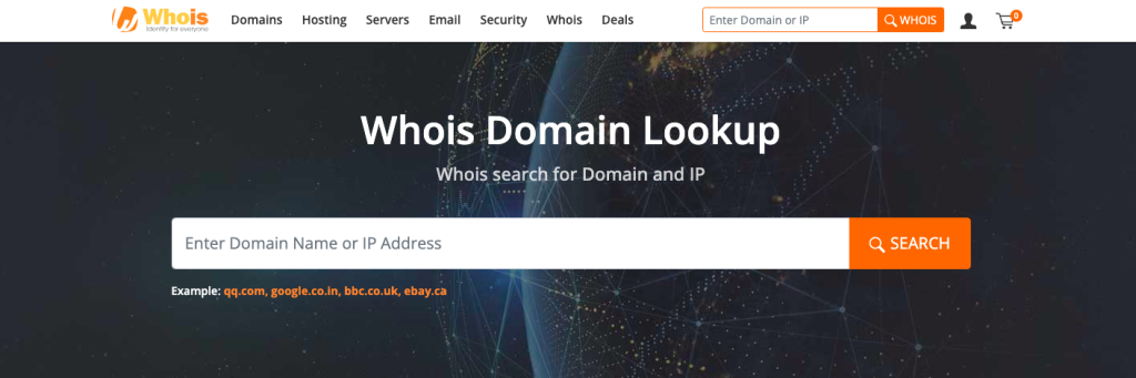 To find someones email with WHOIS Lookup
