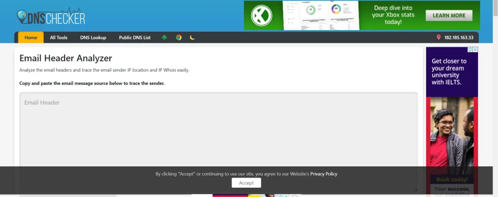 DNS Checker-Email Header Analyzer