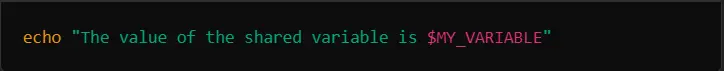 checking MY_VARIABLE