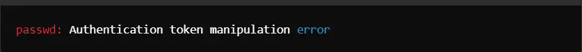 Authentication Token Manipulation Error