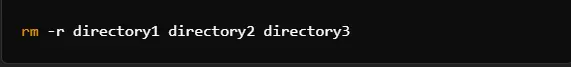 deleting multiple directories