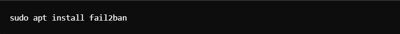 installing command in fail2ban