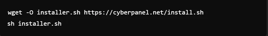 Installing CyberPanel