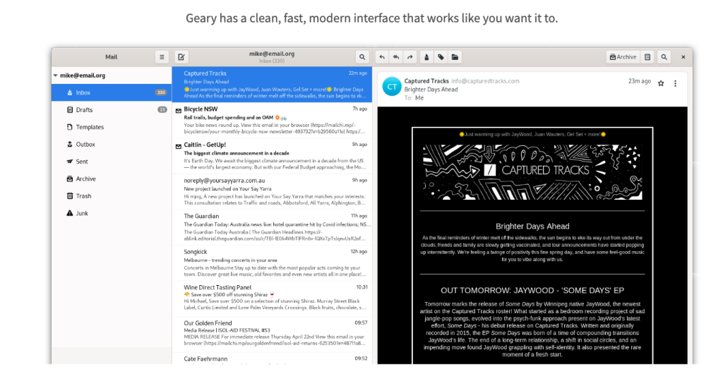 geary-best-email-client for Linux  features-pros-cons