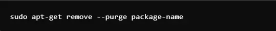 uninstalling the package