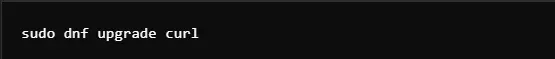 updating curl using DNF