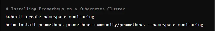 installing Prometheus on a Kubernetes cluster