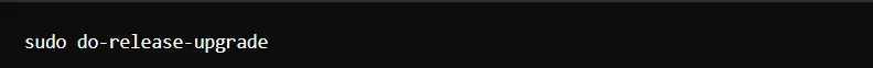 running sudo do-release-upgrade command 