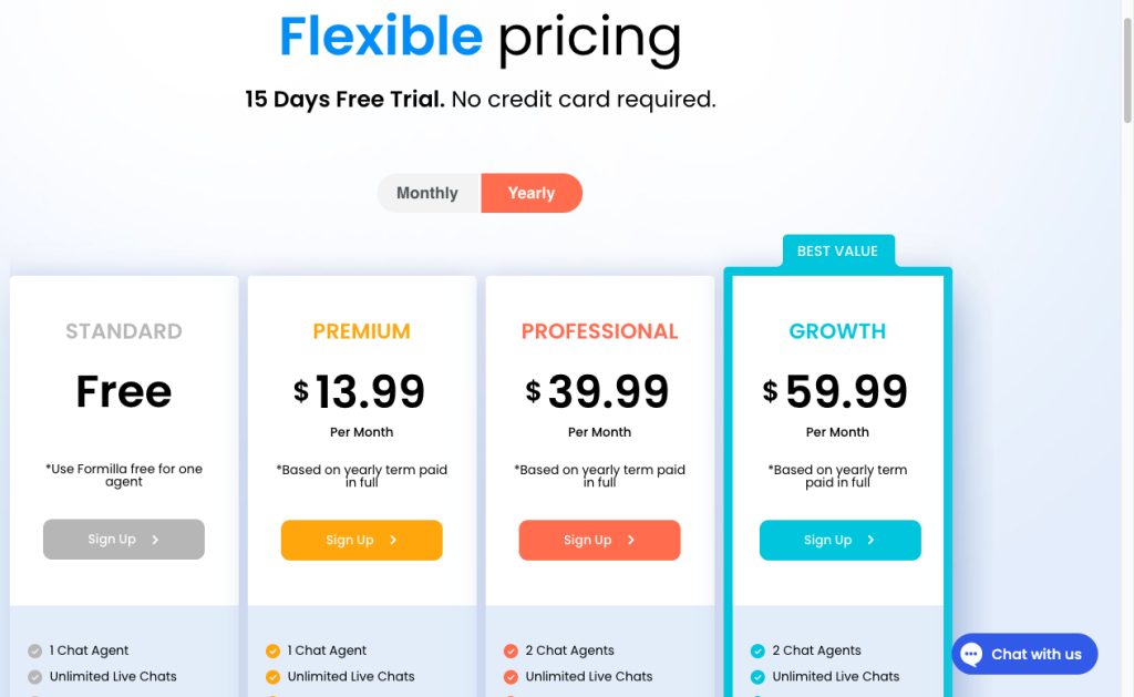 Formilla-WordPress-live-chat-plugin-pricing-2025-image