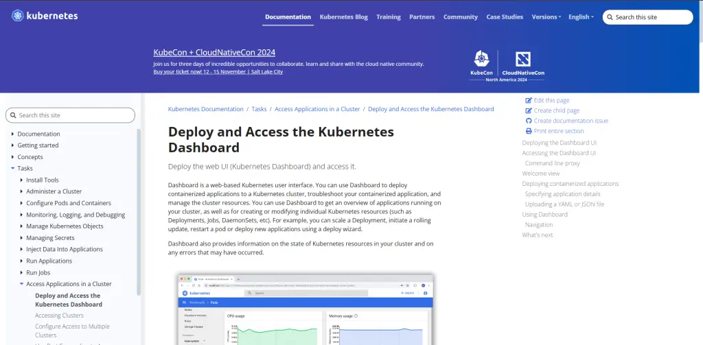 Kubernetes dashboard