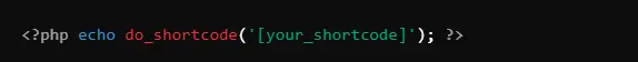 WordPress do_shortcode function