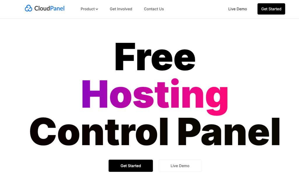 CloudPanel-What is a control panel? for website options 2025
