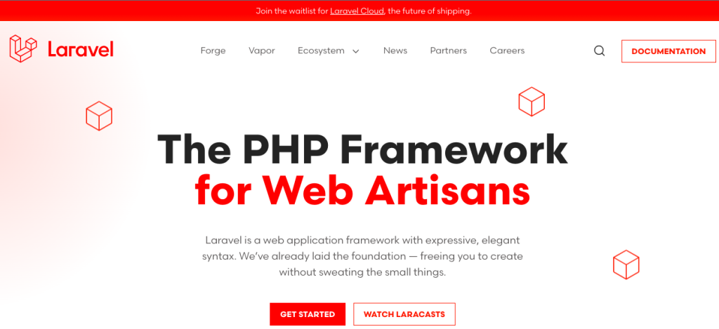 What is Laravel? official website image