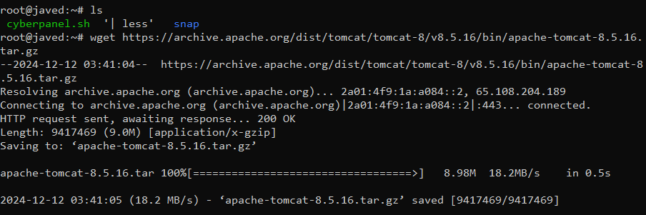 wget appache