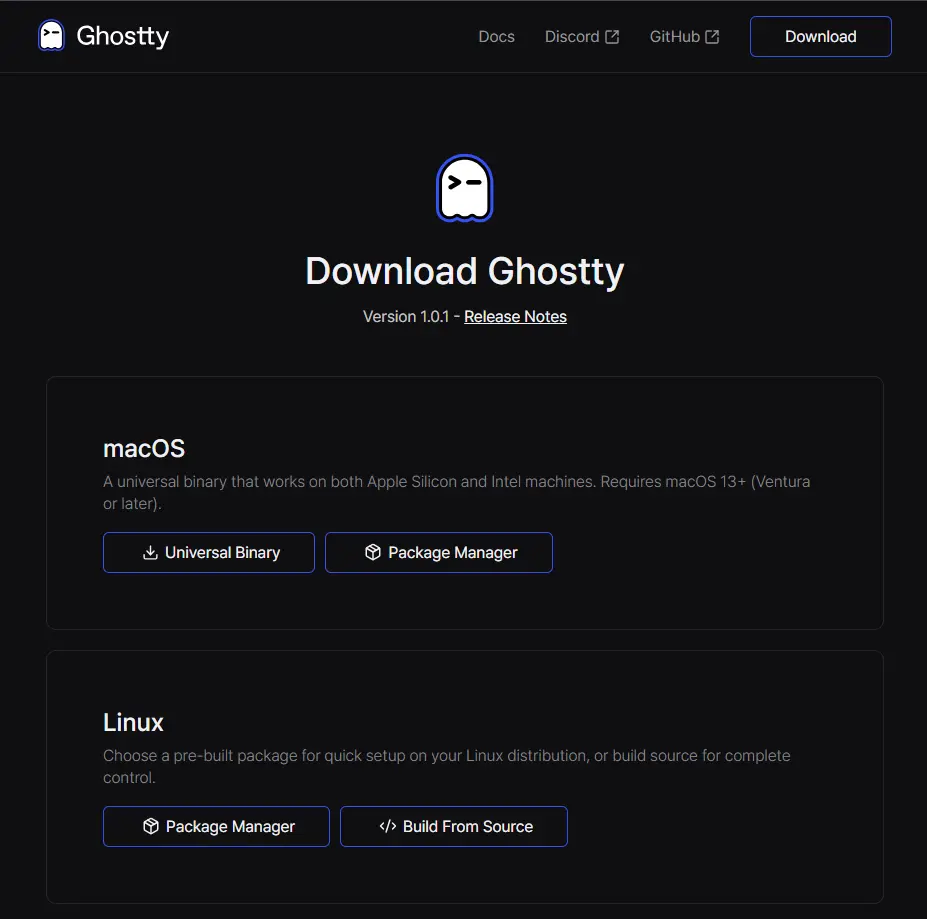 Ghostty download