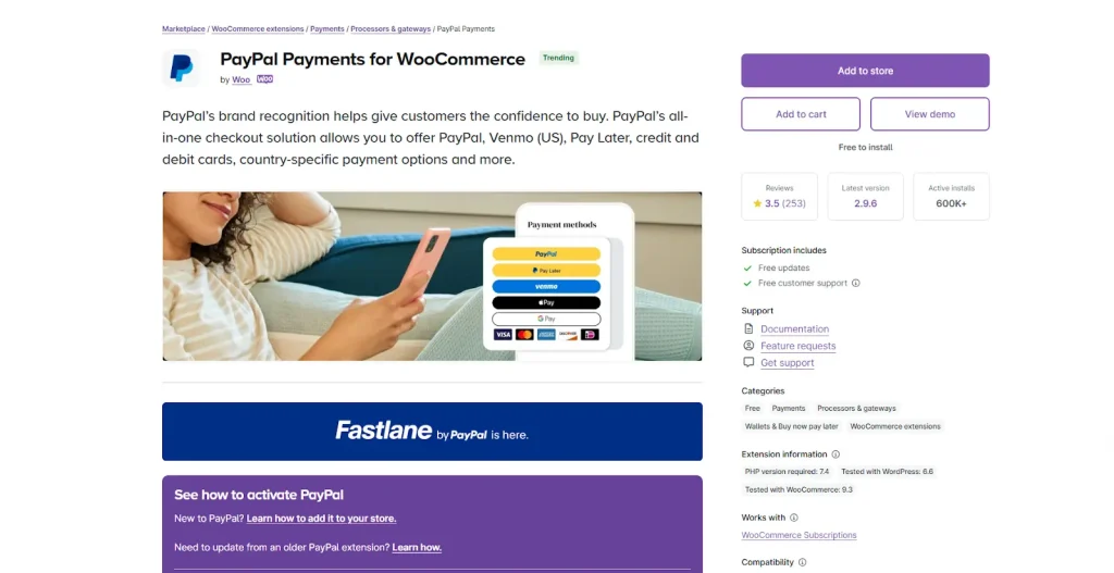 PayPal for WooCommerce