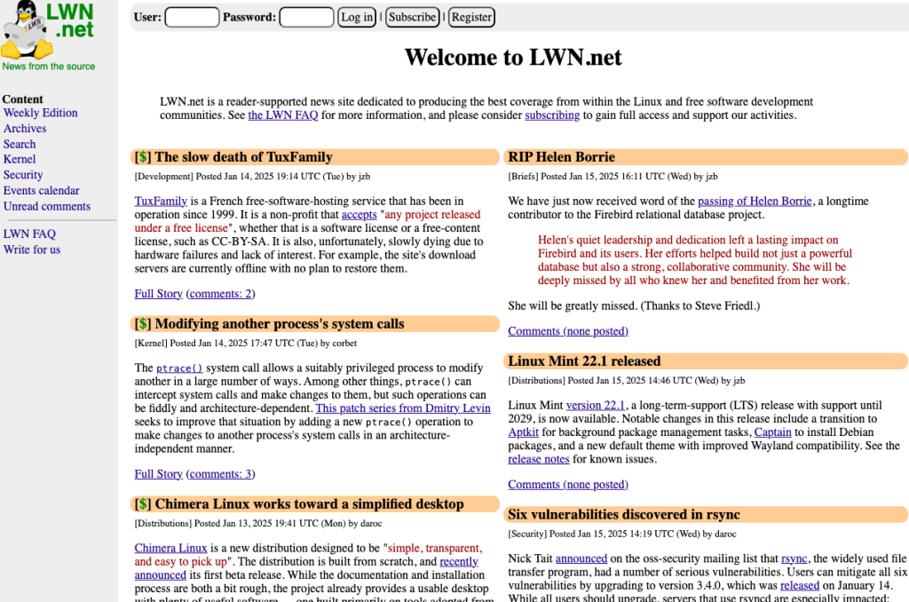 LWN.net-best-Linux blogs-for-2025