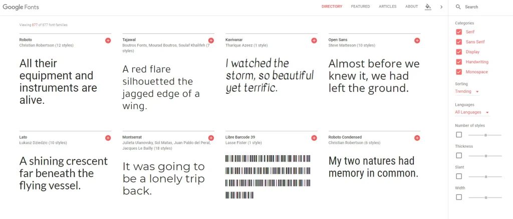 Google Fonts