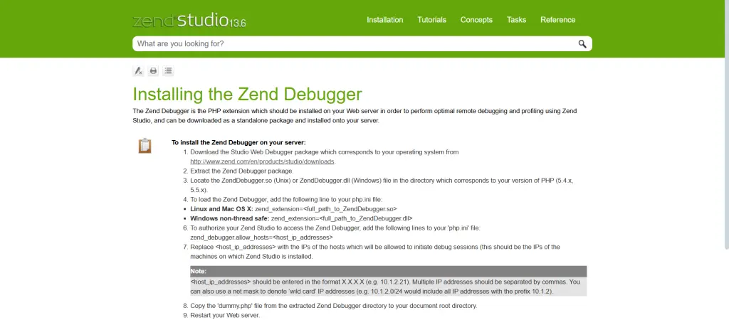 Zend Debugger