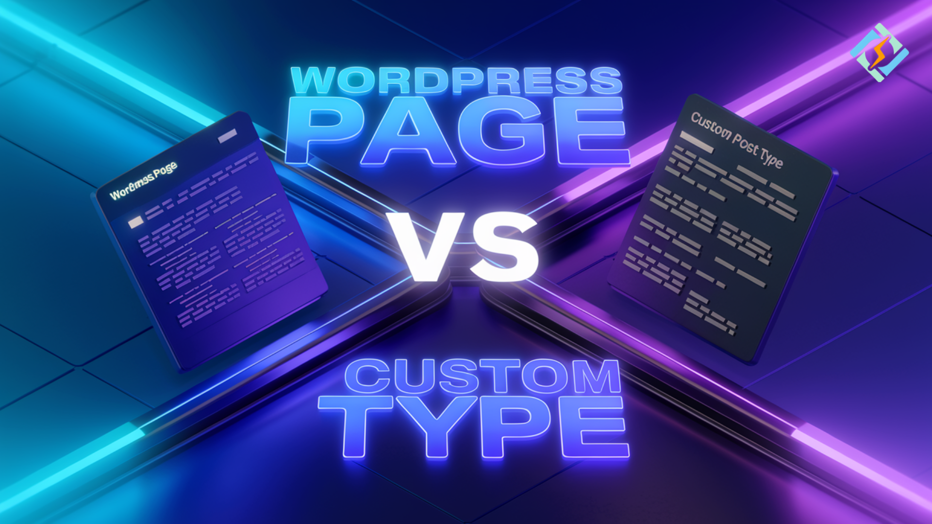 wordpress page vs custom type