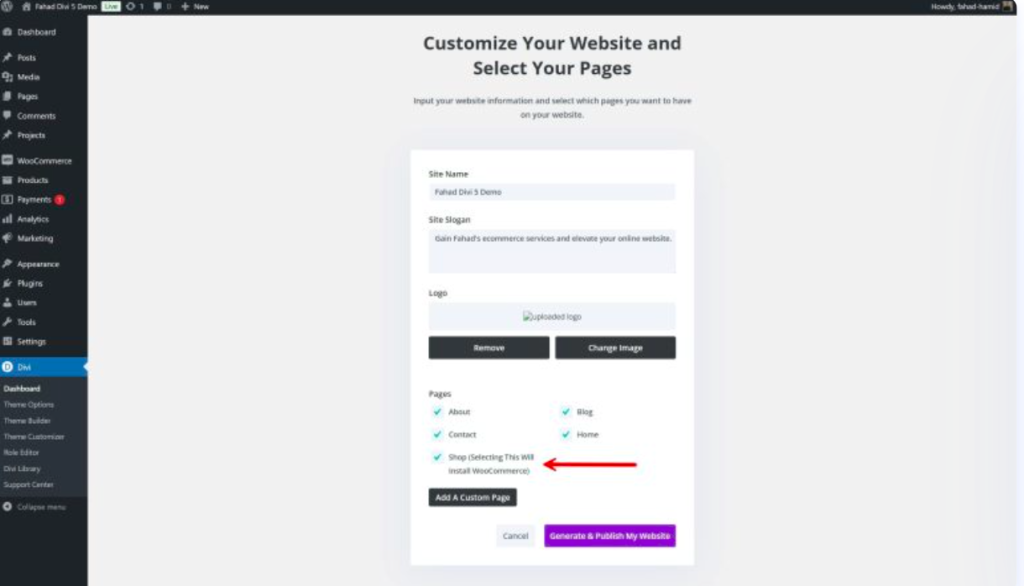 edit-woocommerce-shop-page-using-divi-for-2025