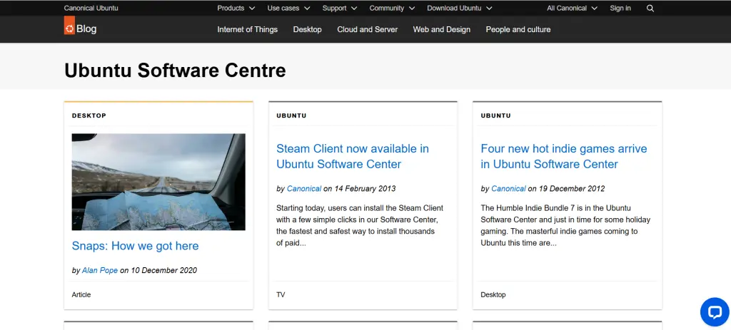 Ubuntu software centre