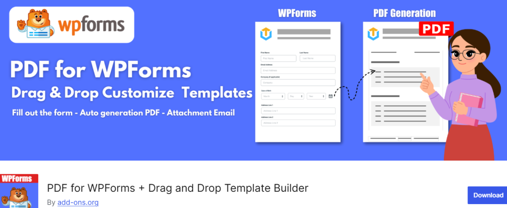 WPForms PDF Addon