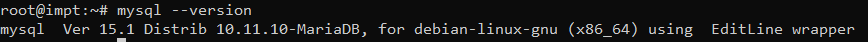 mySQL version on linux