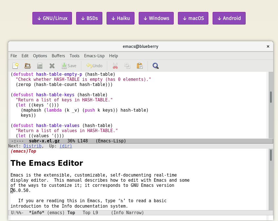 gnu Emacs-Linux-text-editor-best-for-2025
