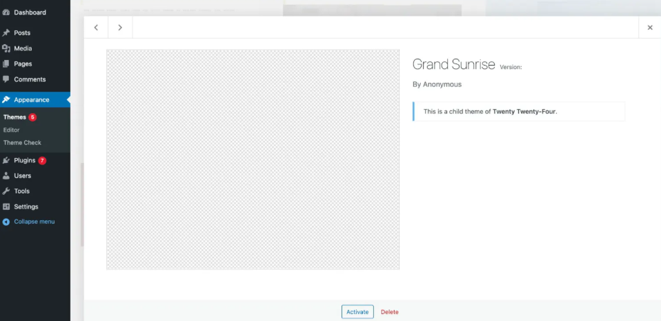 WordPress Child Theme