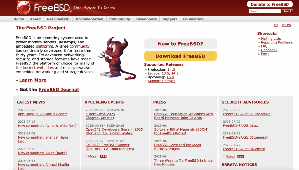 FreeBSD Vs Linux - FreeBSD