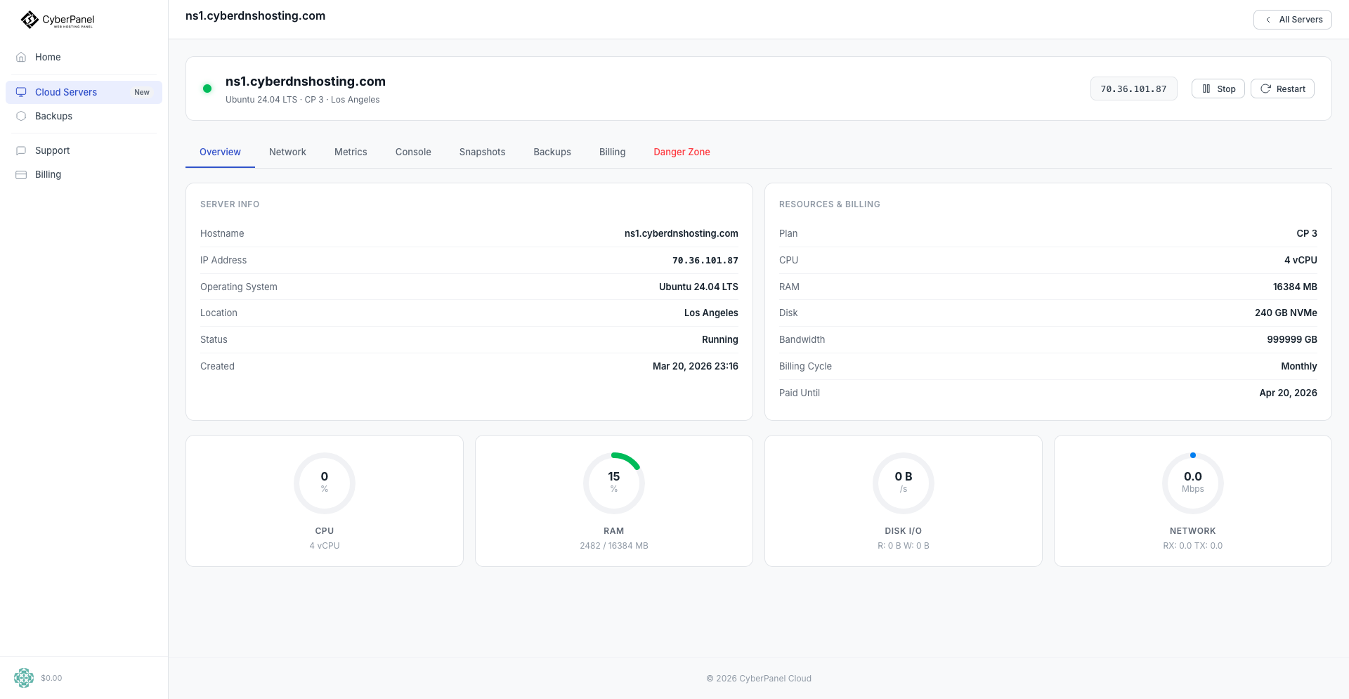 CyberPanel Next-Gen Cloud Servers - Deploy in 7 seconds with eBPF security