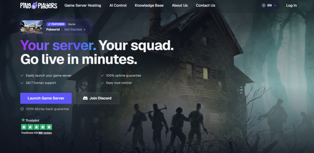 Gaming VPS Hosting - Ping Players