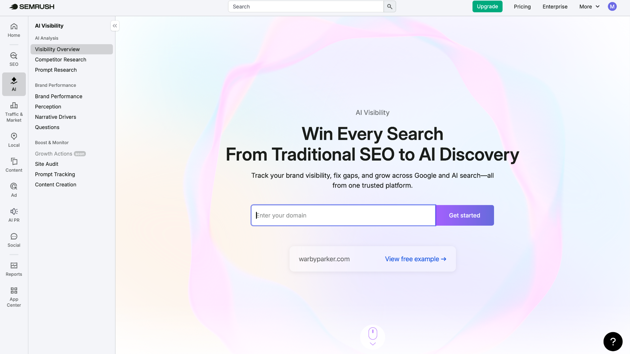 Semrush AI Visibility Toolkit